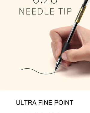 Planet Gates 12pcs/box 0.28mm Ultra Fine Gel pen Creative cute Simple Quick drying Cap neutral pen journal supplies