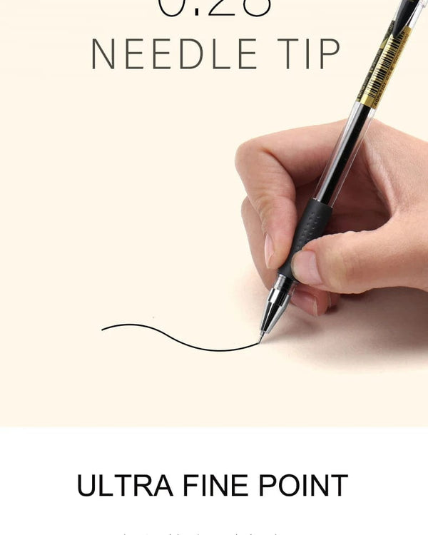 Planet Gates 12pcs/box 0.28mm Ultra Fine Gel pen Creative cute Simple Quick drying Cap neutral pen journal supplies