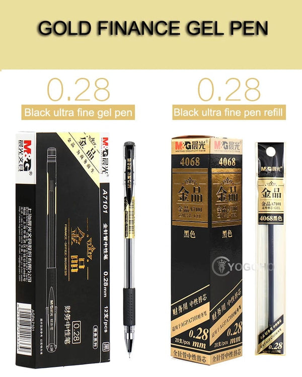 Planet Gates 12pcs/box 0.28mm Ultra Fine Gel pen Creative cute Simple Quick drying Cap neutral pen journal supplies