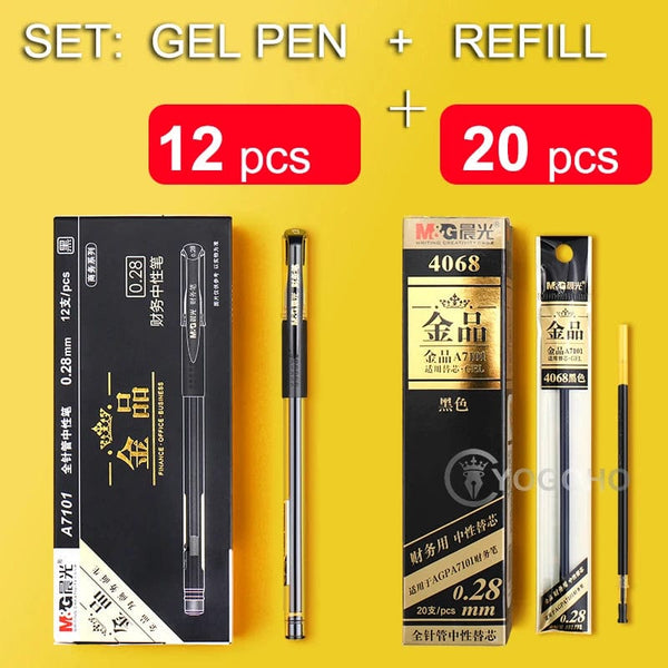 Planet Gates 12pcs/box 0.28mm Ultra Fine Gel pen Creative cute Simple Quick drying Cap neutral pen journal supplies