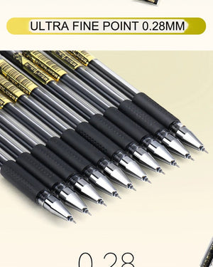 Planet Gates 12pcs/box 0.28mm Ultra Fine Gel pen Creative cute Simple Quick drying Cap neutral pen journal supplies