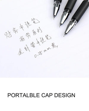 Planet Gates 12pcs/box 0.28mm Ultra Fine Gel pen Creative cute Simple Quick drying Cap neutral pen journal supplies