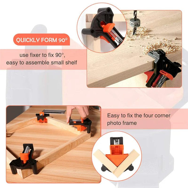 Planet Gates 12pcs / CHINA 12PCS Clamp Set 60/90/120 Degrees Corner Clamp Wood Angle Clamps Woodworking Frame Clamp Corner Holder Woodworking Hand Tool