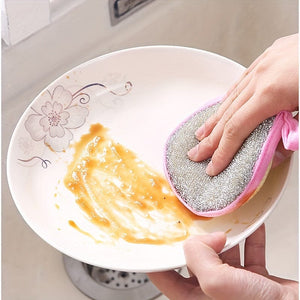 Planet Gates 12pcs, Cleaning Sponge, Scouring Pad, Square Dish Cloths, Simple Style Dish Towel, Cleaning Cloth For Sink Or Kitchen Stove, Antibacterial Washable Cleaning Brush, Kitchen Stuff, Kitchen Cleaning Gadget