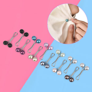 Planet Gates 12PCS Lady Pearls Muslim Women Shawl Scarf Lady Scarves Hijab Clips Pearl Brooch Pins Pin Headscarf Pearl Clip Scarf Clips