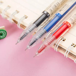 Planet Gates 12pcs/Lot Japan Fine Point Pen 0.35mm Black Blue Red Ink Gel Pen Ballpoint Pen School Office Student Writing Stationery Supply