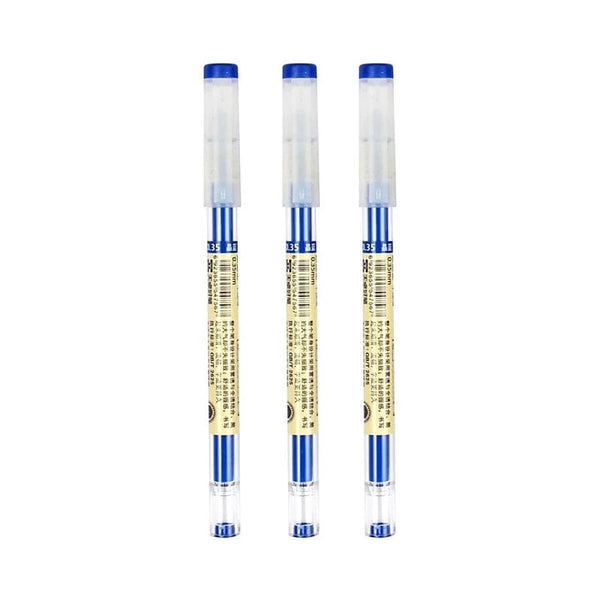 Planet Gates 12pcs/Lot Japan Fine Point Pen 0.35mm Black Blue Red Ink Gel Pen Ballpoint Pen School Office Student Writing Stationery Supply