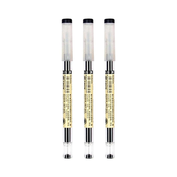 Planet Gates 12pcs/Lot Japan Fine Point Pen 0.35mm Black Blue Red Ink Gel Pen Ballpoint Pen School Office Student Writing Stationery Supply