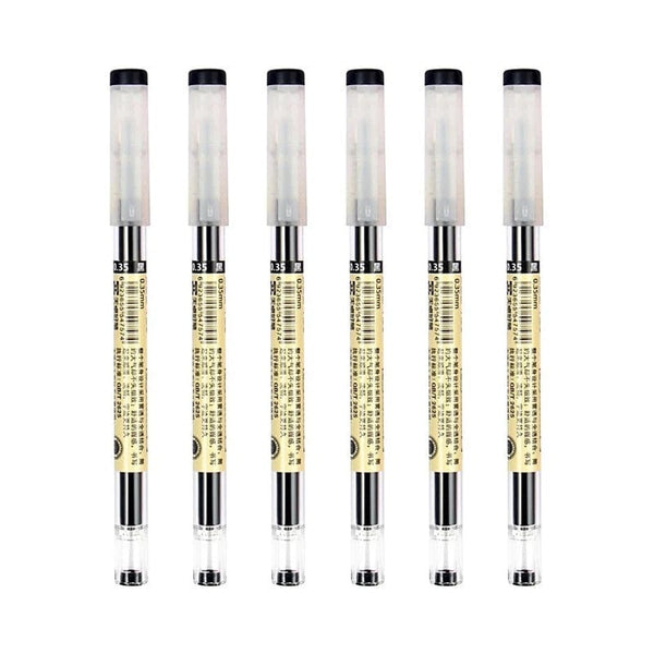 Planet Gates 12pcs/Lot Japan Fine Point Pen 0.35mm Black Blue Red Ink Gel Pen Ballpoint Pen School Office Student Writing Stationery Supply