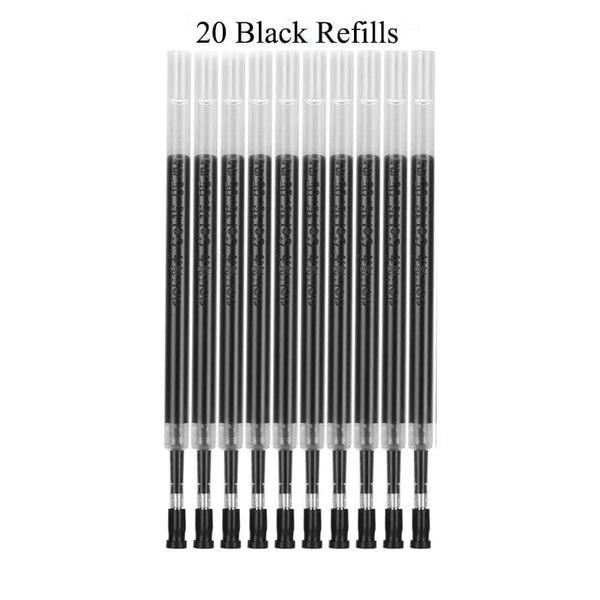 Planet Gates 12pcs/Lot Japan Fine Point Pen 0.35mm Black Blue Red Ink Gel Pen Ballpoint Pen School Office Student Writing Stationery Supply