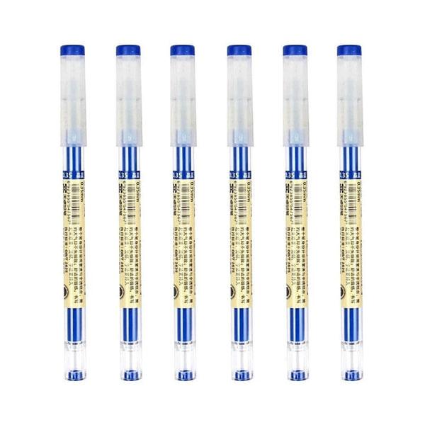 Planet Gates 12pcs/Lot Japan Fine Point Pen 0.35mm Black Blue Red Ink Gel Pen Ballpoint Pen School Office Student Writing Stationery Supply