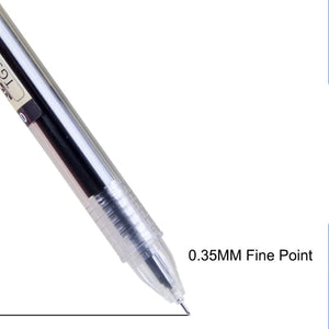 Planet Gates 12pcs/Lot Japan Fine Point Pen 0.35mm Black Blue Red Ink Gel Pen Ballpoint Pen School Office Student Writing Stationery Supply