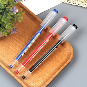 Planet Gates 12pcs/Lot Japan Fine Point Pen 0.35mm Black Blue Red Ink Gel Pen Ballpoint Pen School Office Student Writing Stationery Supply