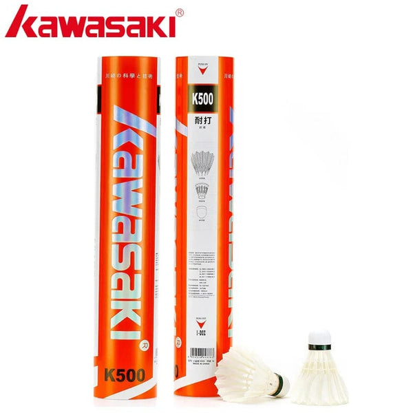 Planet Gates 12Pcs/lot Kawasaki King Kong 500 Badminton Goose Feather Shuttlecock Speed 77 Durable Badminton Ball for Training Exercise