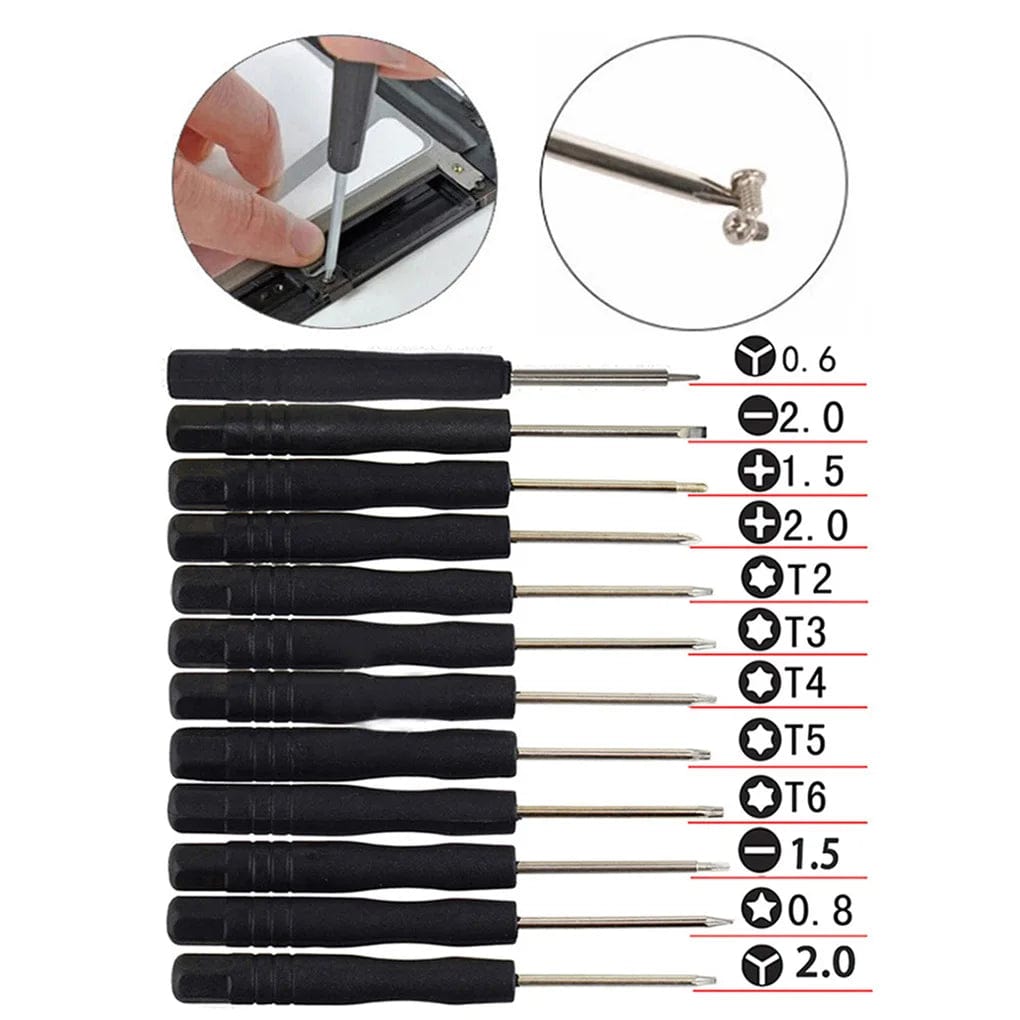 12pcs/set Mini Multi-Function Precision Screwdriver Set Smartphone Tab