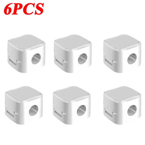 Planet Gates 12PCS White Magnetic Cable Clip Cable Holder,Adhesive Wire Keeper Cord Cable Organizer ,Usb Charging Line Winder For Office Desktop Home