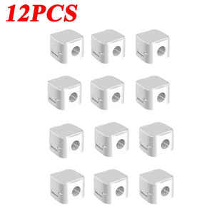 Planet Gates 12PCS White Magnetic Cable Clip Cable Holder,Adhesive Wire Keeper Cord Cable Organizer ,Usb Charging Line Winder For Office Desktop Home