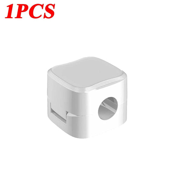 Planet Gates 12PCS White Magnetic Cable Clip Cable Holder,Adhesive Wire Keeper Cord Cable Organizer ,Usb Charging Line Winder For Office Desktop Home