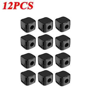 Planet Gates 12PCS White Magnetic Cable Clip Cable Holder,Adhesive Wire Keeper Cord Cable Organizer ,Usb Charging Line Winder For Office Desktop Home