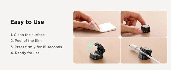 Planet Gates 12PCS White Magnetic Cable Clip Cable Holder,Adhesive Wire Keeper Cord Cable Organizer ,Usb Charging Line Winder For Office Desktop Home