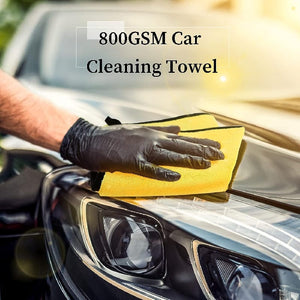 Planet Gates 12pcs Yellow 12pcs Thick Ultrafine Fiber Cleaning Towel, Car Detail Cloth, Car Drying, Washing Towel, Car Polishing, Wax Drying, And Water Absorption Towel