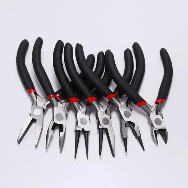Planet Gates 12style Jewelry Pliers Tools & Equipment Kit Long Needle Round Nose Cutting Wire Pliers For DIY Jewelry Making Tool Accessories