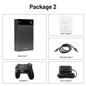 Planet Gates 12TB Gaming HDD with Hyperspin Launchbox Retrobat Playnite with 86000+ Retro Video Games Super Console for PS3/PS2/PS/WII/WIIU