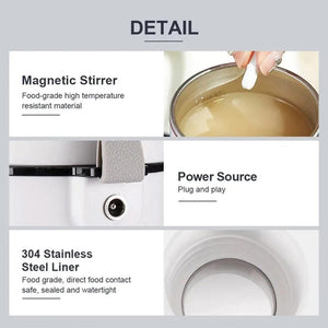 Planet Gates 12V 24V Car Heating Cup Electric Kettle Stainless Steel Smart Temperature Control Touch LCD Display Travel Coffee Mug Warmer