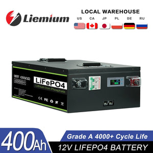 Planet Gates 12V 400Ah Pack / CHINA New 12V 24V 48V 100Ah  200Ah 280Ah 300Ah 400Ah LiFePO4 Battery Built-in BMS Rechargeable Battery for Inverter Solar RV No Tax