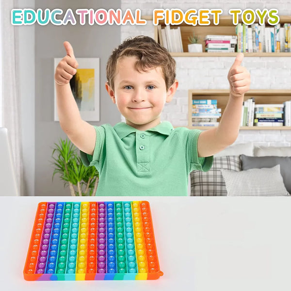 Planet Gates 12x12 Multiplication 12x12 Multiplication Game Pop Toys, Math Learning Educational Toy Manipulatives for Kids Preschool Kindergarten Classroom, Push