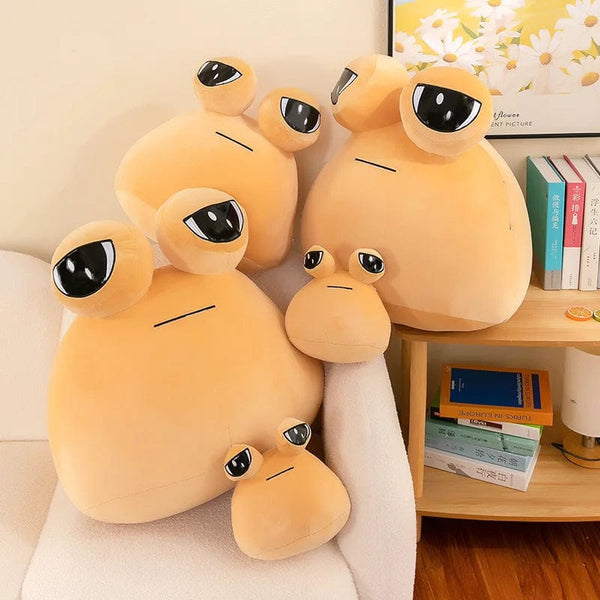 Planet Gates 13-40cm My Pet Pou Kawaii Plush Toy Stuffed Animal Game Soft Anime Doll Cotton Sofa Sleeping Pillow Birhday Gift for Children