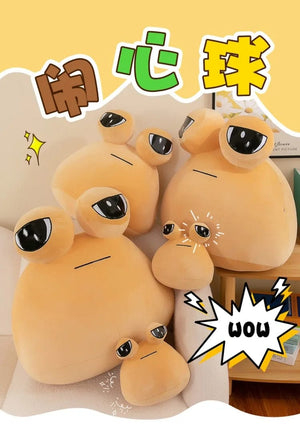 Planet Gates 13-40cm My Pet Pou Kawaii Plush Toy Stuffed Animal Game Soft Anime Doll Cotton Sofa Sleeping Pillow Birhday Gift for Children