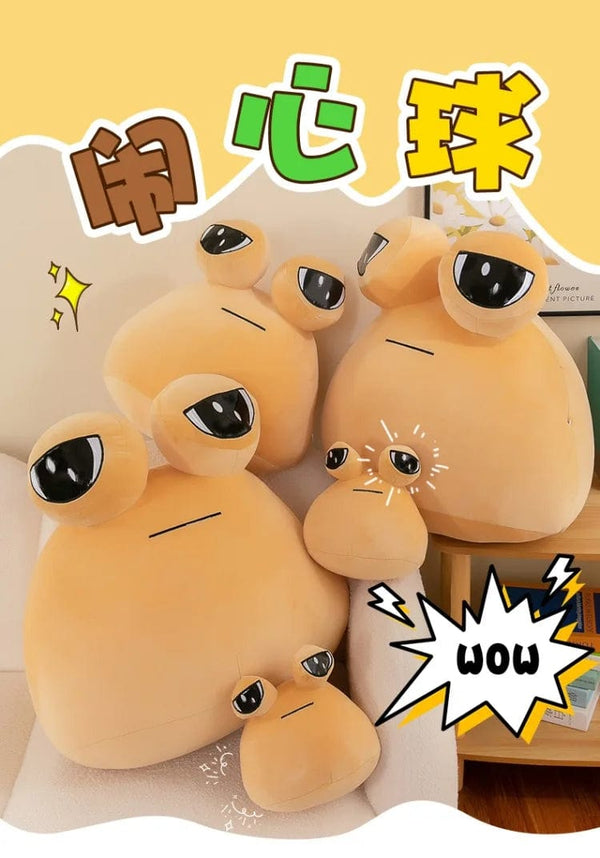 Planet Gates 13-40cm My Pet Pou Kawaii Plush Toy Stuffed Animal Game Soft Anime Doll Cotton Sofa Sleeping Pillow Birhday Gift for Children