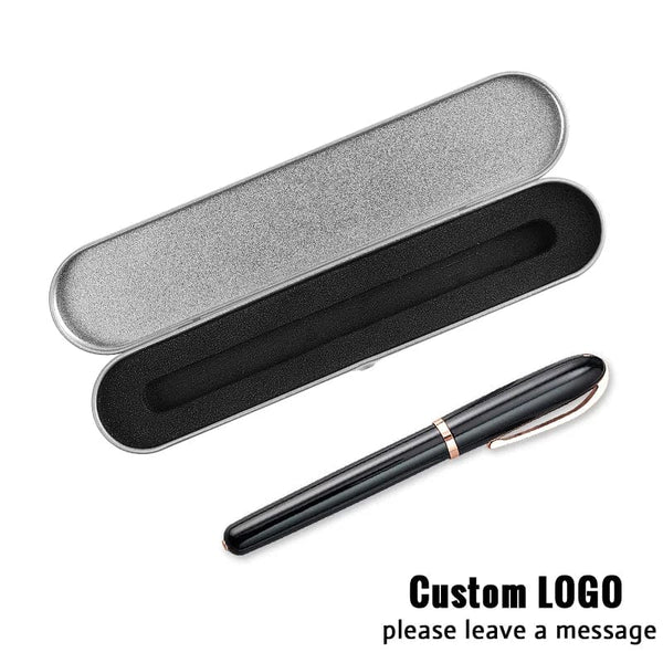 Planet Gates 13 / black Exquisite Gift Box Ballpoint Pen Set Business Customized Logo Office Accessories Student Teacher Gift Writing Pens Carving Name
