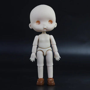 Planet Gates 13 / Mini OB11 Body Doll 3D Eyes 12CM Doll 12 Removable Joint Cute Expression Girl Nude BJD Semi-finished Toys Accessories Gift for Girls