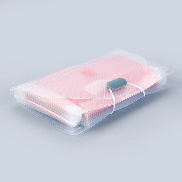 Planet Gates 13 Pockets Expanding File Folder with Cover Accordian Paper Folder File Case A6 Size Document Organizer for Home Office School