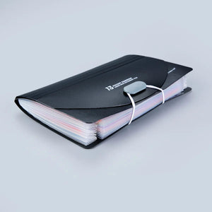 Planet Gates 13 Pockets Expanding File Folder with Cover Accordian Paper Folder File Case A6 Size Document Organizer for Home Office School