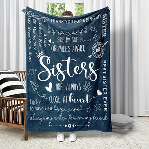 Planet Gates 130*150cm 1PC Soft Flannel Blanket For Sisters Gift Sisters Birthday Christmas Wedding Graduation Gift Blanket For Couch Bed Sofa Office Camping