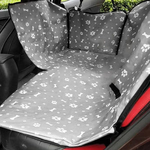 Planet Gates 130x150x38cm / Gray bone Waterproof Pet Dog Car Seat Cover Protector Printed Scratchproof Car Back Seat Cover Protector Pad with Printing for Dogs Travel