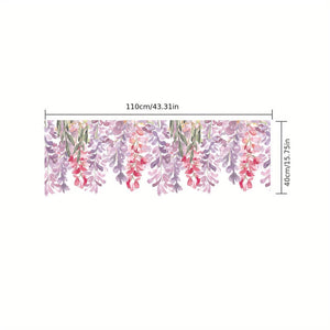 Planet Gates 132 1pc Floral Print Electrostatic Window Film - Enhance Your Home Decor with a Beautiful Flower Theme