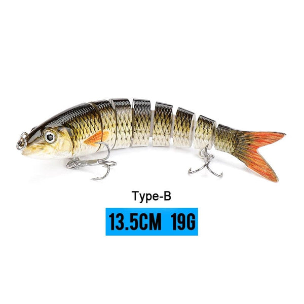 Planet Gates 135mm 19g B8 / CHINA VTAVTA 10/14cm Sinking Wobblers Fishing Lures Jointed Crankbait Swimbait 8 Segment Hard Artificial Bait For Fishing Tackle Lure