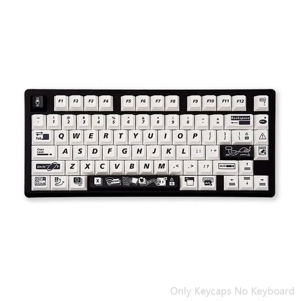 Planet Gates 139 Keys 139 Keys Simple 404 Theme Keycaps Set Cherry Height PBT Thermal Sublimation DIY For 61 87 98 104 108 Keys Mechanical Keyboard