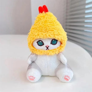 Planet Gates 13cm Kawaii Mofusand Anime Hobby Tempura Fried Shrimp Shark Cat Cartoon Cute Plush Doll Pendant Bag Pendant Gift for Girlfriend