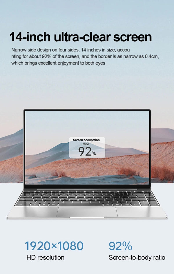 Planet Gates 14.1'' Laptop Computer Windows 11 Intel Core i9 8950HK 16GB DDR4 1TB 2TB SSD Laptops Office Study Gaming Notebook PC Computer