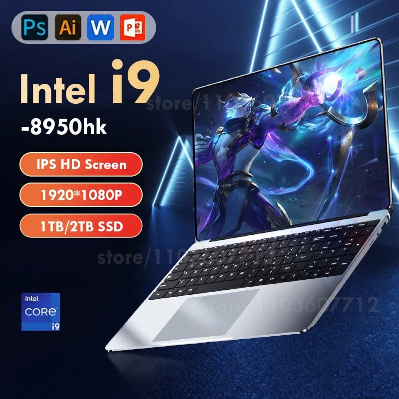 Planet Gates 14.1'' Laptop Computer Windows 11 Intel Core i9 8950HK 16GB DDR4 1TB 2TB SSD Laptops Office Study Gaming Notebook PC Computer