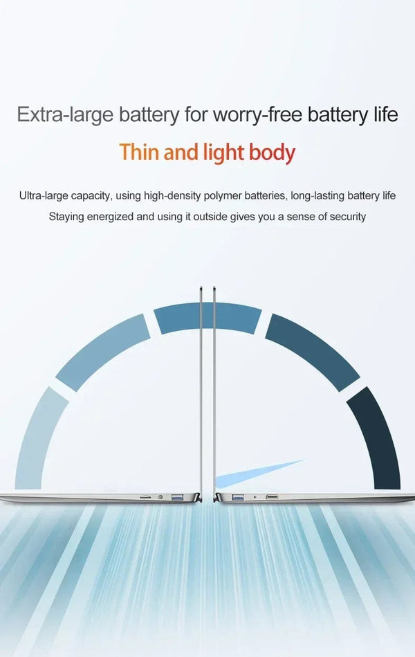 Planet Gates 14.1" Ultra Slim Laptop 16GB RAM 2TB SSD Intel N3700 Notebook Gamer  1920*1080  Display Office Study Computer PC Windows 11 Pro