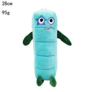 Planet Gates 14-30cm Cartoon number Plush Doll Toy Educational Stuffed Movie TV number Toys Kids Gift early childhood education doll
