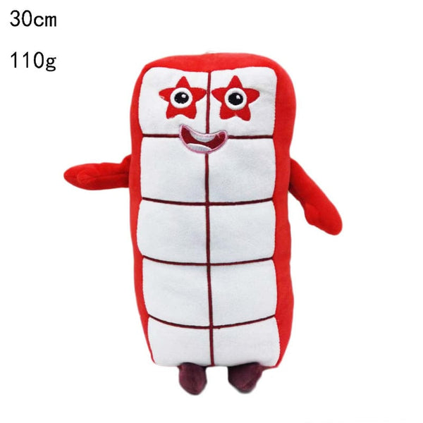 Planet Gates 14-30cm Cartoon number Plush Doll Toy Educational Stuffed Movie TV number Toys Kids Gift early childhood education doll
