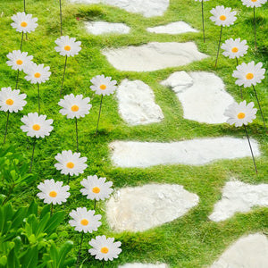 Planet Gates 14*38*2cm 10pcs, Spring Outdoor Floor Inserts, Outdoor Garden Decorations, Landscape Yard Villa Simulation Sunflower Flower Lawn Stake Inserts, Yard Decor, Garden Decor
