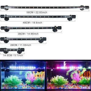 Planet Gates 14-58CM Aquarium Light Fish Tank Submersible Light Lamp Waterproof Underwater LED Lights Aquarium Lighting